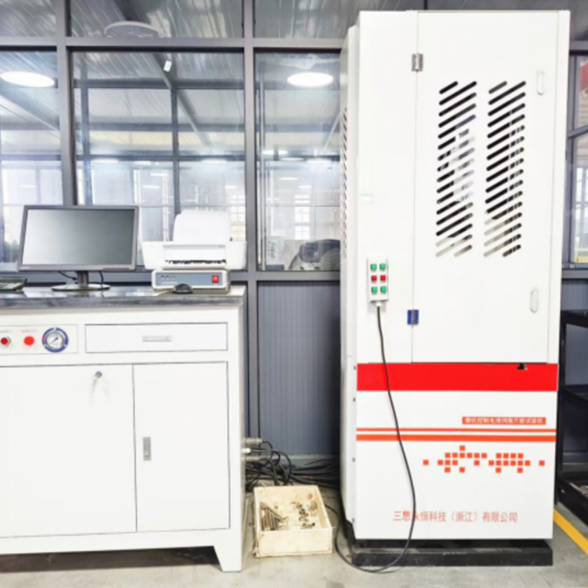 Microcomputer controlled electro hydraulic servo tensile testing machine