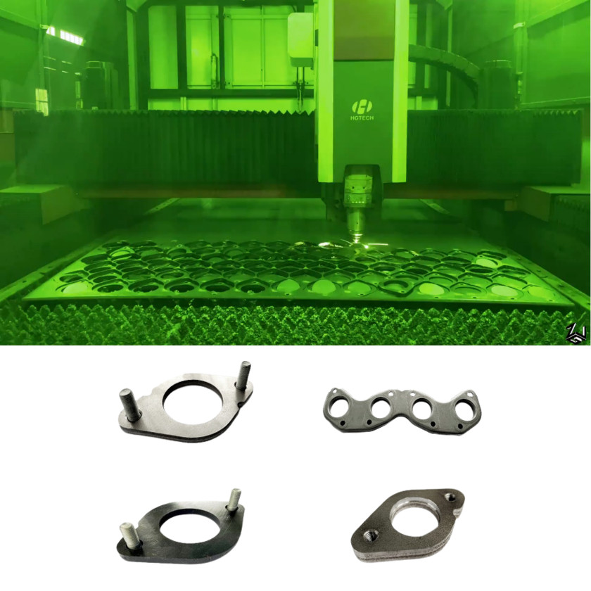 2D laser cutting production line